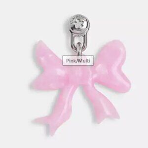 Coach Pink Bow Bag Charm